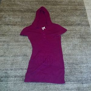 Junior Large Burgundy Sweater Dress